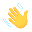 Waving hand emoji